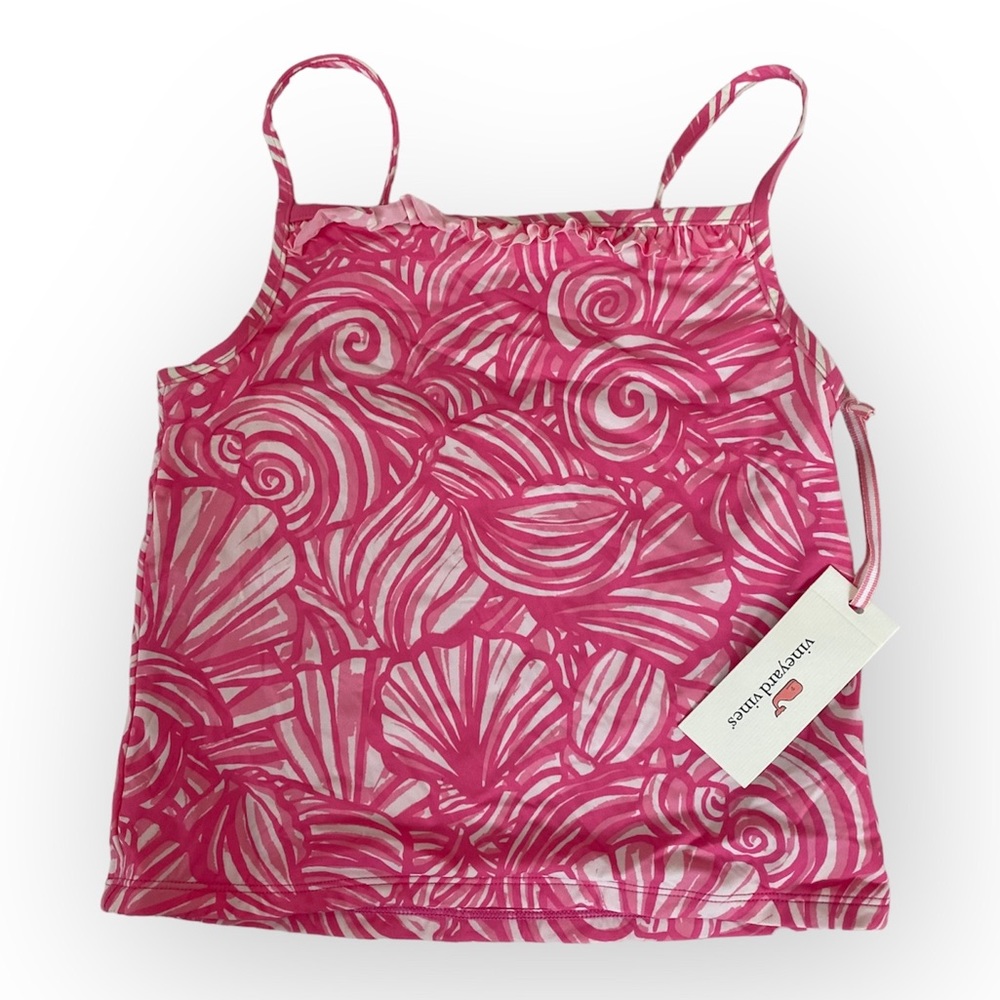 Vineyard Vines Girls Nautilus Shell Tankini Bathing Suit